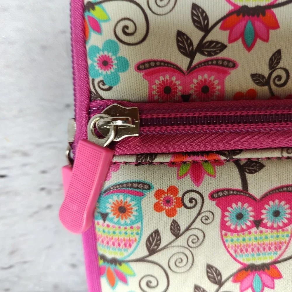 Owl Padded Zipper Tablet Case Pink